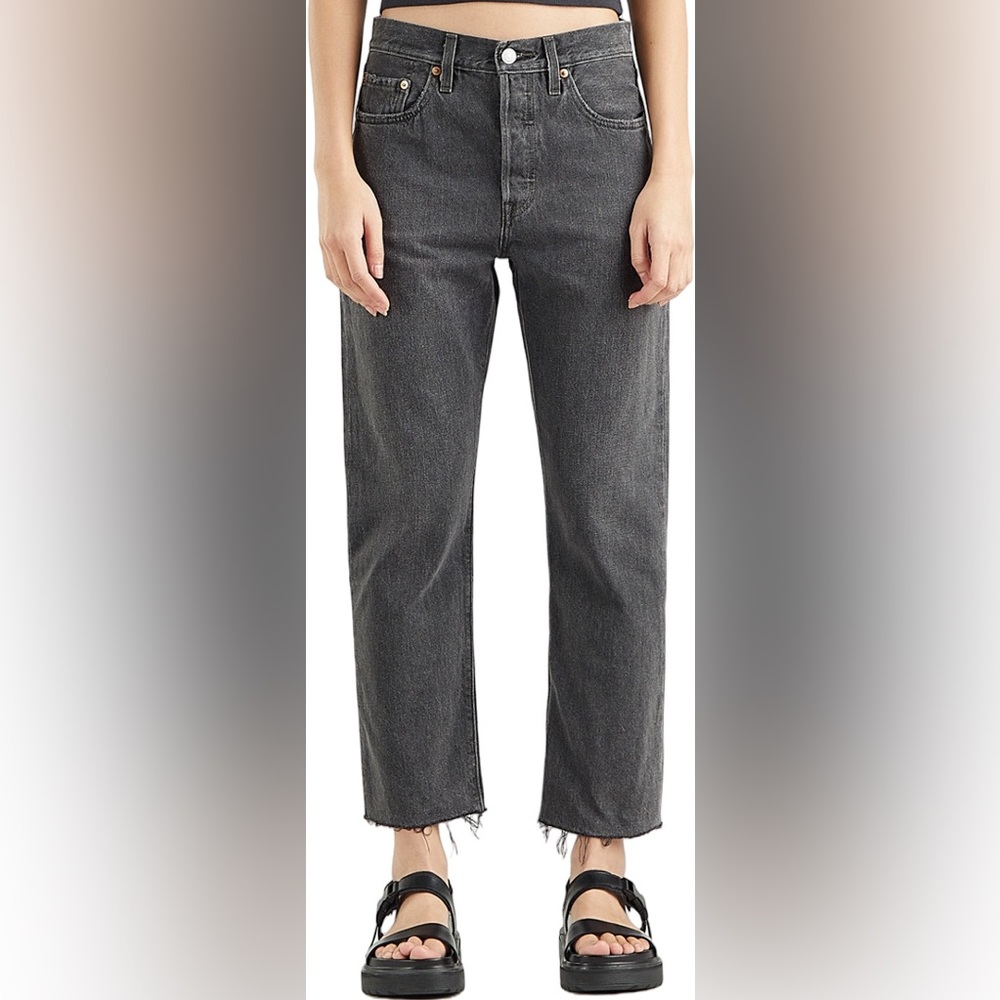 Levi’s Jeans - 501 Crop Straight - Charcoal